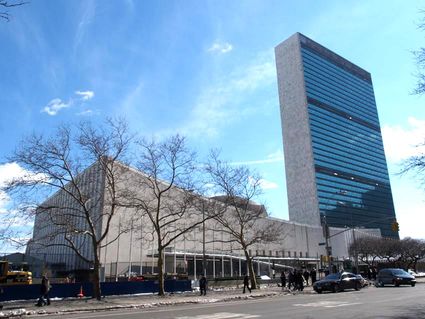Head Quarter of the United Nations in New York: skyscraper