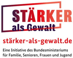 Logo mit Schrift Stärker als Gewalt staerker-als-gewalt.de